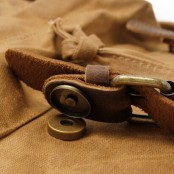 P06 WAX OUTDOOR 2 SCOUT™ Tradycyjny plecak z woskowanej bawełny + skóra naturalna. A4 - 4 kolory