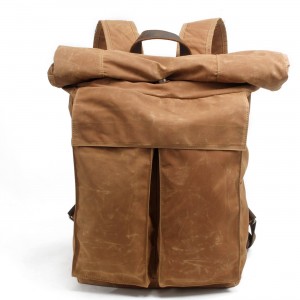 P10 WAX SONIA UNISEX™  plecak płótno woskowane . A4 - Khaki, zielony, czarny, ciemnoszary