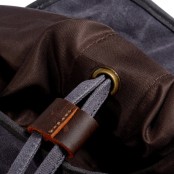 P17 WAX KAHUNA™  plecak płótno woskowane + skóra naturalna. A4 - 4 kolory